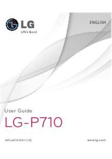 LG p 710 manual. Tablet Instructions.